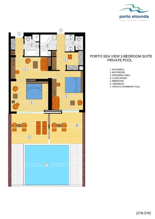 Superior Suite mit 2 Schlafzimmern und eigenem Pool